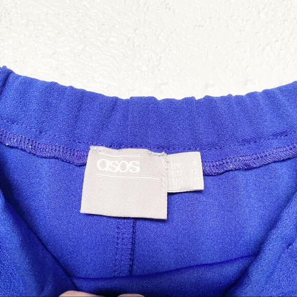 ASOS Blue Off the Shoulder Bell Sleeve Dress Size 0 - Picture 5 of 6